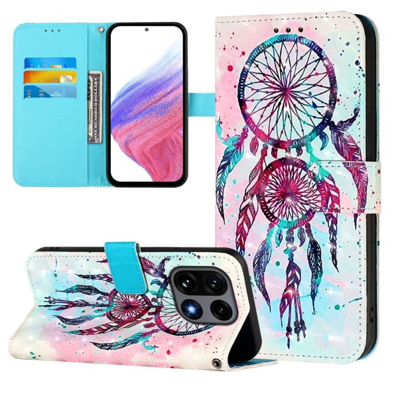 Δερματινη Θηκη Oneplus 15 Ονειροπαγίδα Σε Χρώμα Ακουαρέλας