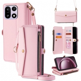 Δερματινη Θηκη Oneplus 15 Πορτοφόλι Με Λουράκι Ώμου Και Κορδόνι