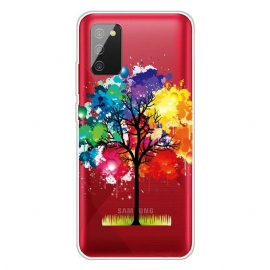 Θήκη Samsung Galaxy A02s Διαφανές Δέντρο Ακουαρέλας