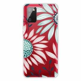 Θήκη Samsung Galaxy A02s Διαφανές Ένα Λουλούδι
