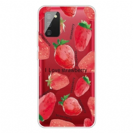 Θήκη Samsung Galaxy A02s Φράουλες / I Love Strawberry