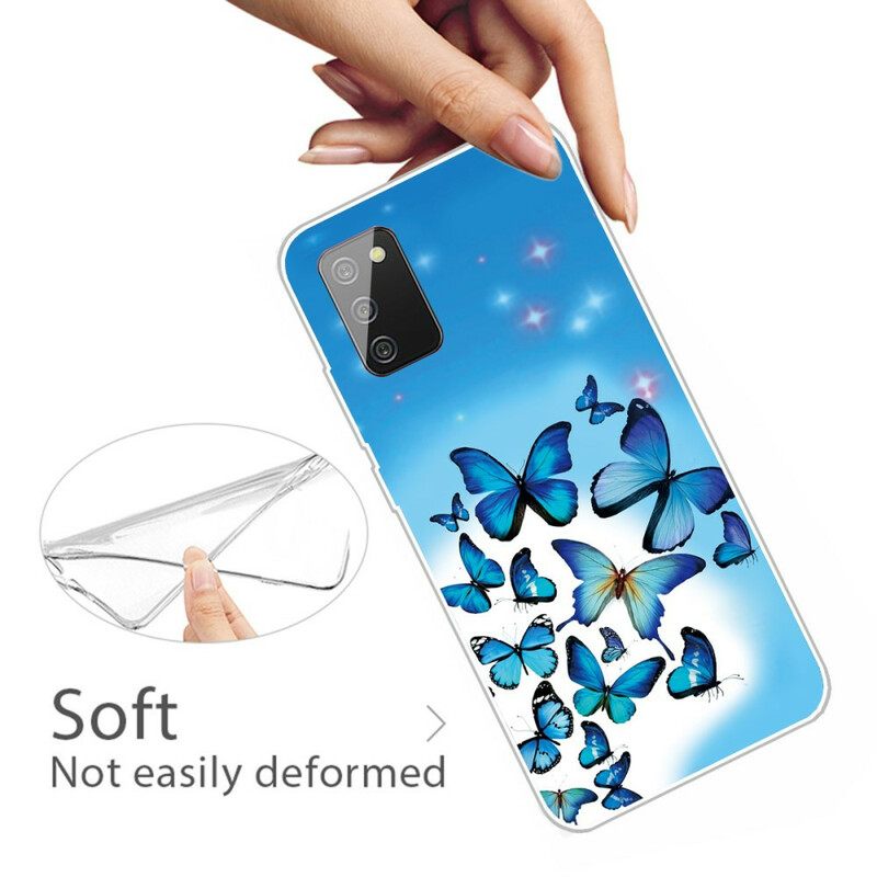 Θήκη Samsung Galaxy A02s Πεταλούδες Πεταλούδες