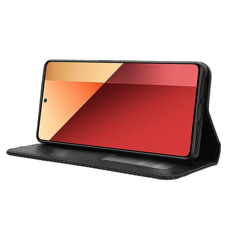 Δερματινη Θηκη Xiaomi Redmi Note 13 Pro 4g Vintage Στυλ Σιλικόνης