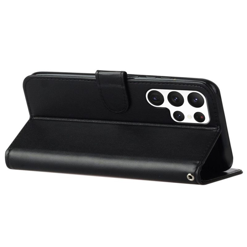 Δερματινη Θηκη Samsung Galaxy S25 Ultra 5g Απλό Δέρμα Με Τεχνητό Δέρμα