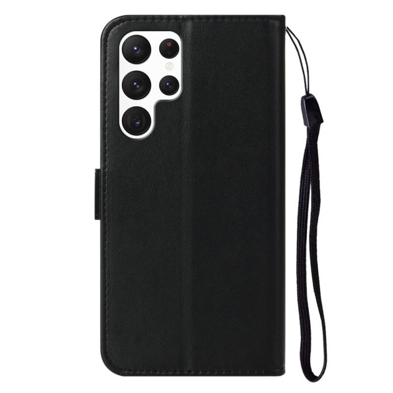 Δερματινη Θηκη Samsung Galaxy S25 Ultra 5g Απλό Δέρμα Με Τεχνητό Δέρμα