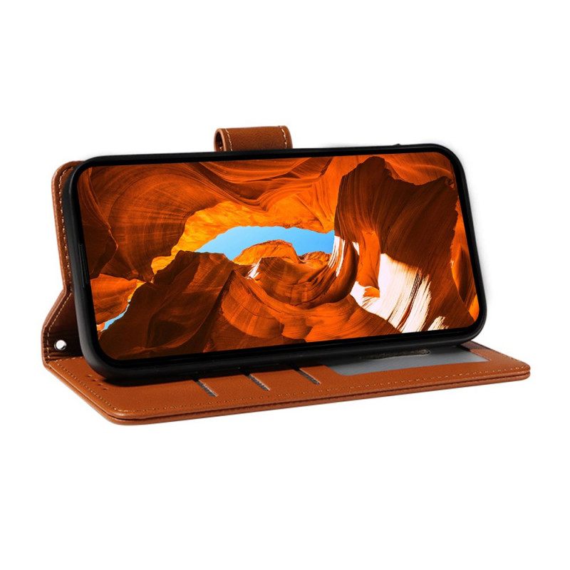 Δερματινη Θηκη Samsung Galaxy S25 Ultra 5g Δερμάτινο Πορτοφόλι Rfid Με Λουράκι