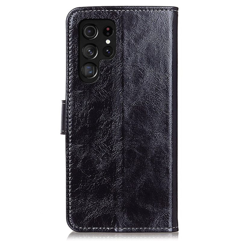 Δερματινη Θηκη Samsung Galaxy S25 Ultra 5g Γυαλιστερό Τεχνητό Δέρμα Σιλικόνης