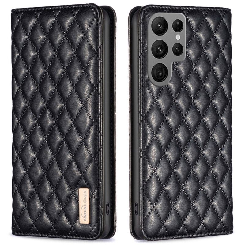 Δερματινη Θηκη Samsung Galaxy S25 Ultra 5g Καπιτονέ Binfen Color