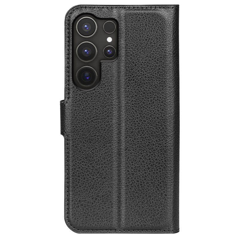 Δερματινη Θηκη Samsung Galaxy S25 Ultra 5g Κλασικό Δέρμα Lychee Faux