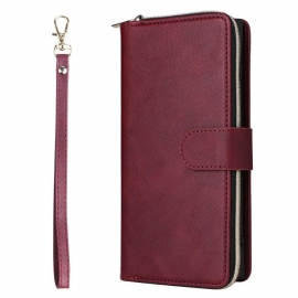 Δερματινη Θηκη Samsung Galaxy S25 Ultra 5g Τσάντα Με Φερμουάρ Και Λουράκι Σιλικόνης