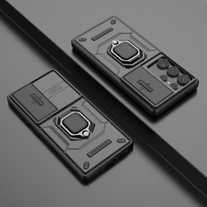 Κάλυμμα Samsung Galaxy S25 Ultra 5g Ανθεκτικό Δαχτυλίδι Με Προστατευτικό Φακού