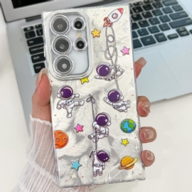 Κάλυμμα Samsung Galaxy S25 Ultra 5g Αστροναύτης Με Προστατευτικό Φακού