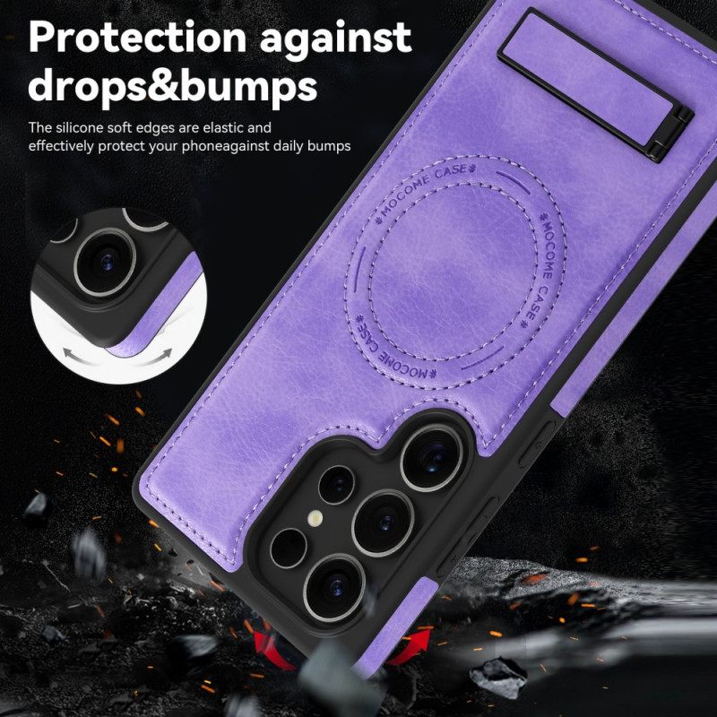 Κάλυμμα Samsung Galaxy S25 Ultra 5g Δερμάτινο Εφέ Συμβατό Με Magsafe