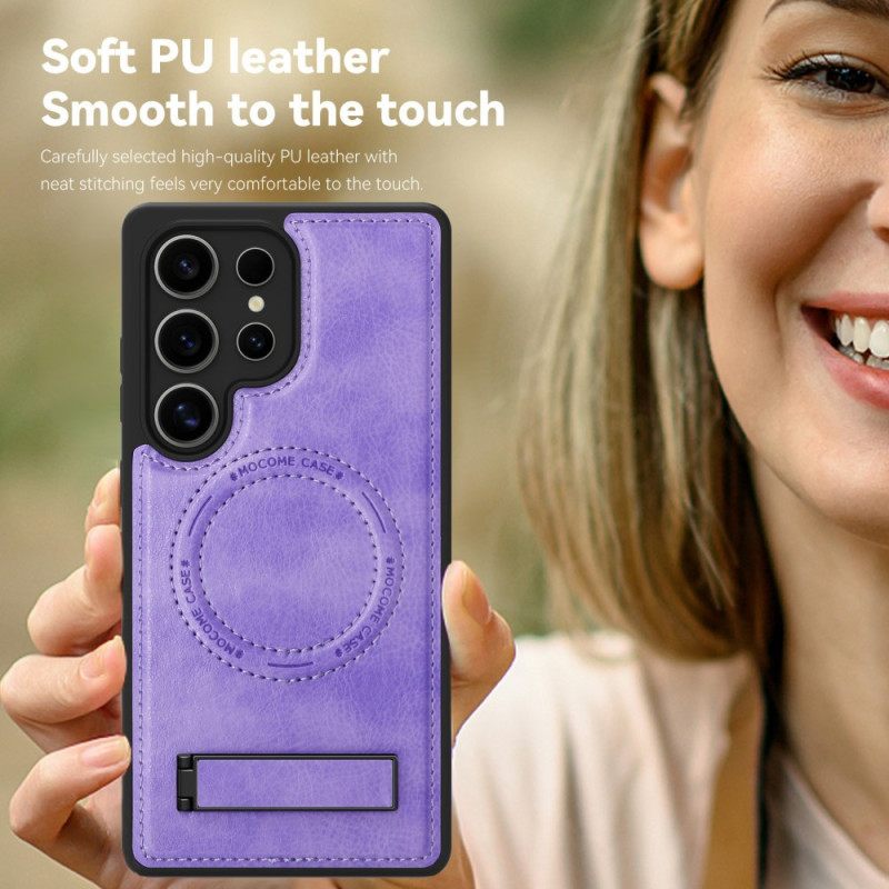 Κάλυμμα Samsung Galaxy S25 Ultra 5g Δερμάτινο Εφέ Συμβατό Με Magsafe