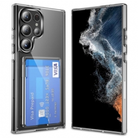 Κάλυμμα Samsung Galaxy S25 Ultra 5g Διαφανές Με Θήκη Κάρτας