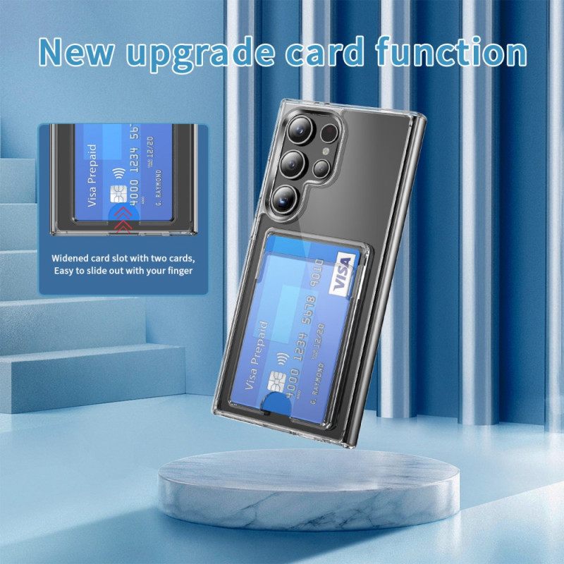 Κάλυμμα Samsung Galaxy S25 Ultra 5g Διαφανές Με Θήκη Κάρτας