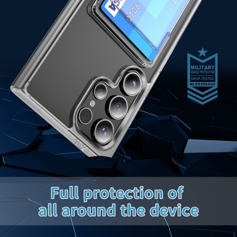 Κάλυμμα Samsung Galaxy S25 Ultra 5g Διαφανές Με Θήκη Κάρτας