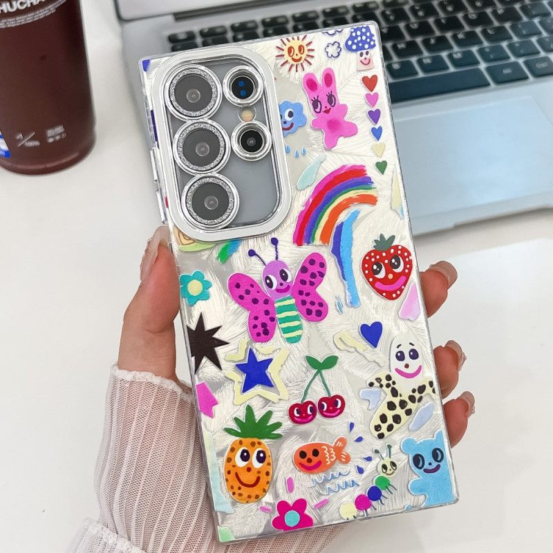 Κάλυμμα Samsung Galaxy S25 Ultra 5g Διασκεδαστικές Πεταλούδες