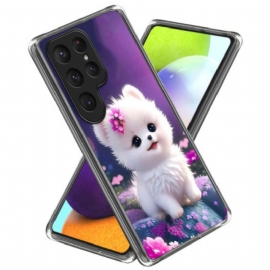 Κάλυμμα Samsung Galaxy S25 Ultra 5g Λευκό Κουτάβι Σιλικόνης