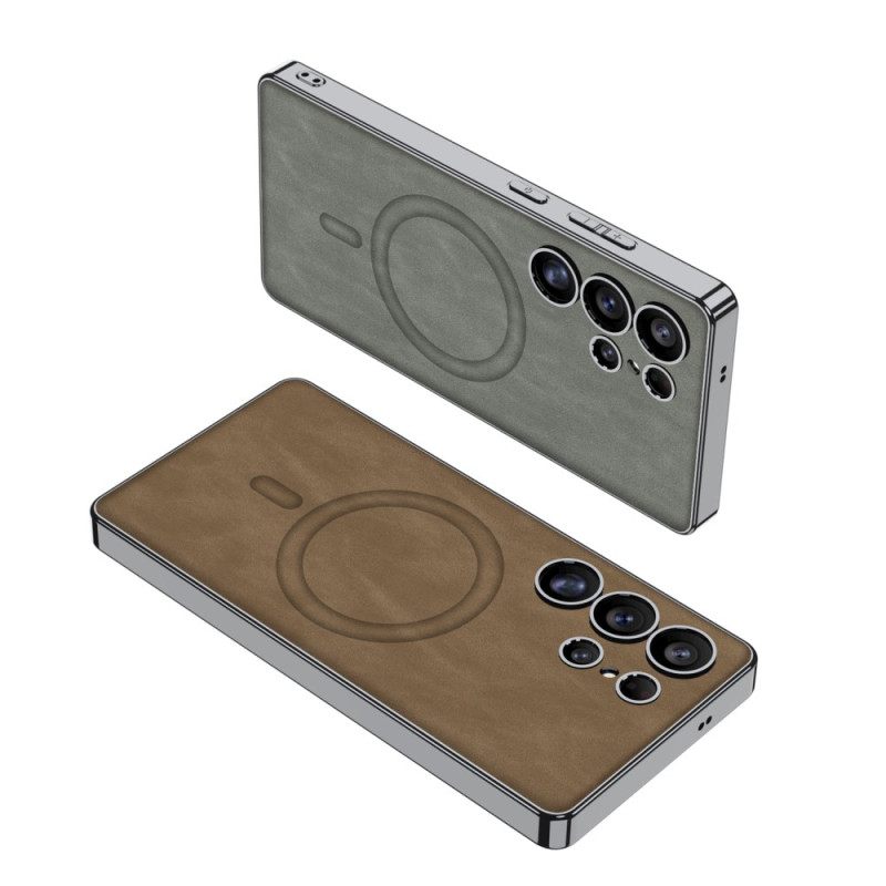 Κάλυμμα Samsung Galaxy S25 Ultra 5g Ματ Δέρμα Συμβατό Με Magsafe