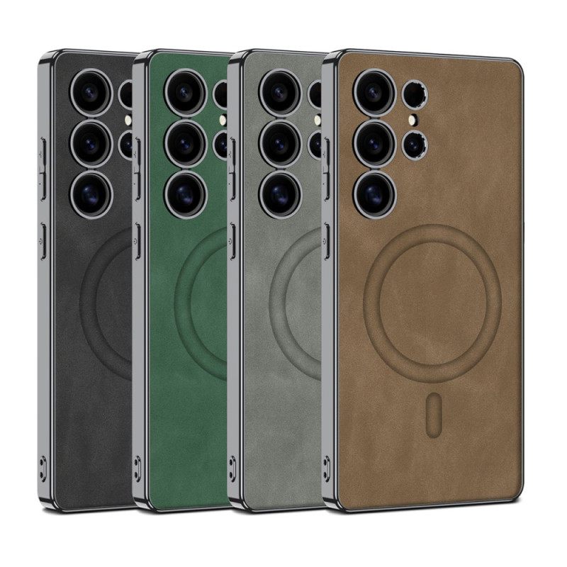 Κάλυμμα Samsung Galaxy S25 Ultra 5g Ματ Δέρμα Συμβατό Με Magsafe