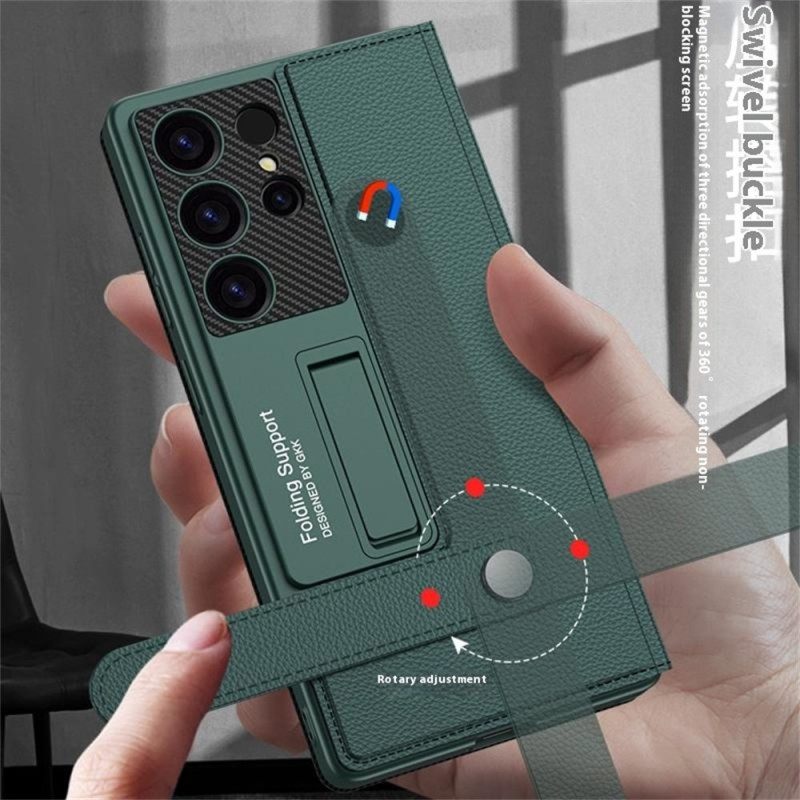 Κάλυμμα Samsung Galaxy S25 Ultra 5g Με Θήκη Καρτών Και Βάση Gkk