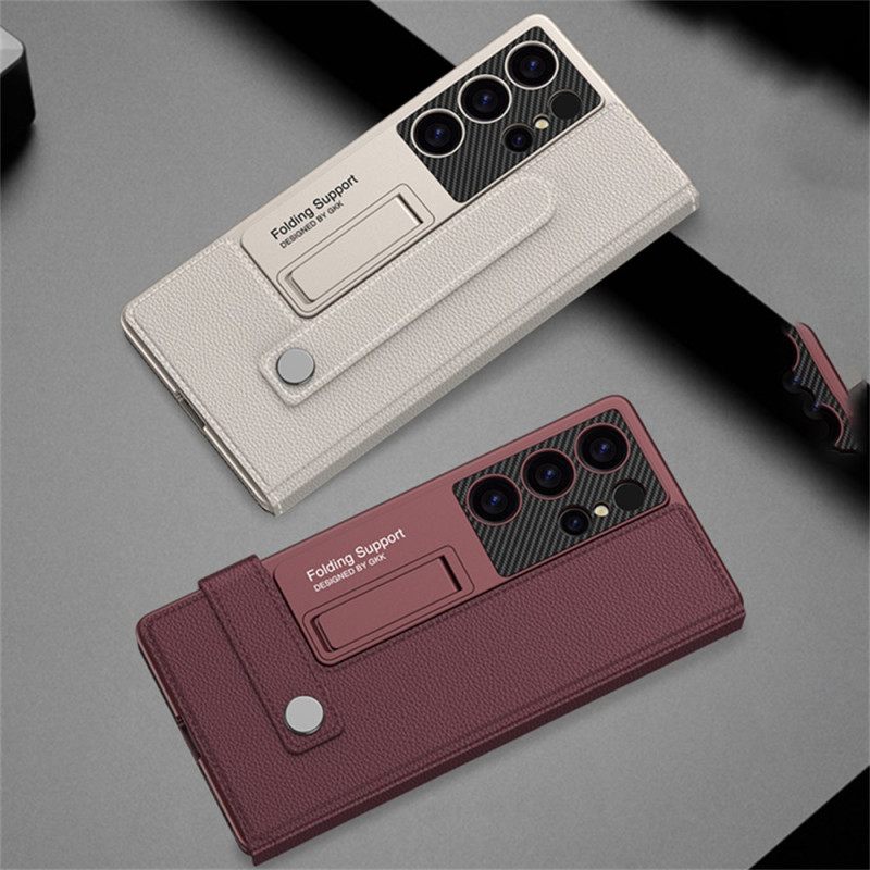 Κάλυμμα Samsung Galaxy S25 Ultra 5g Με Θήκη Καρτών Και Βάση Gkk