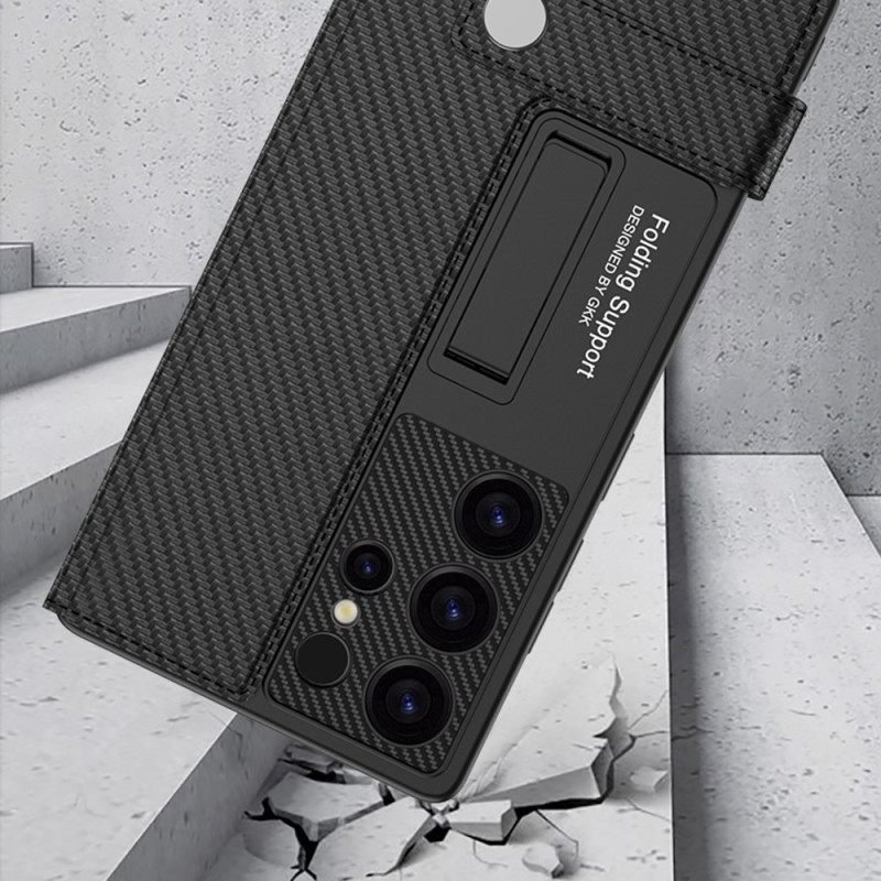 Κάλυμμα Samsung Galaxy S25 Ultra 5g Με Θήκη Καρτών Και Βάση Gkk