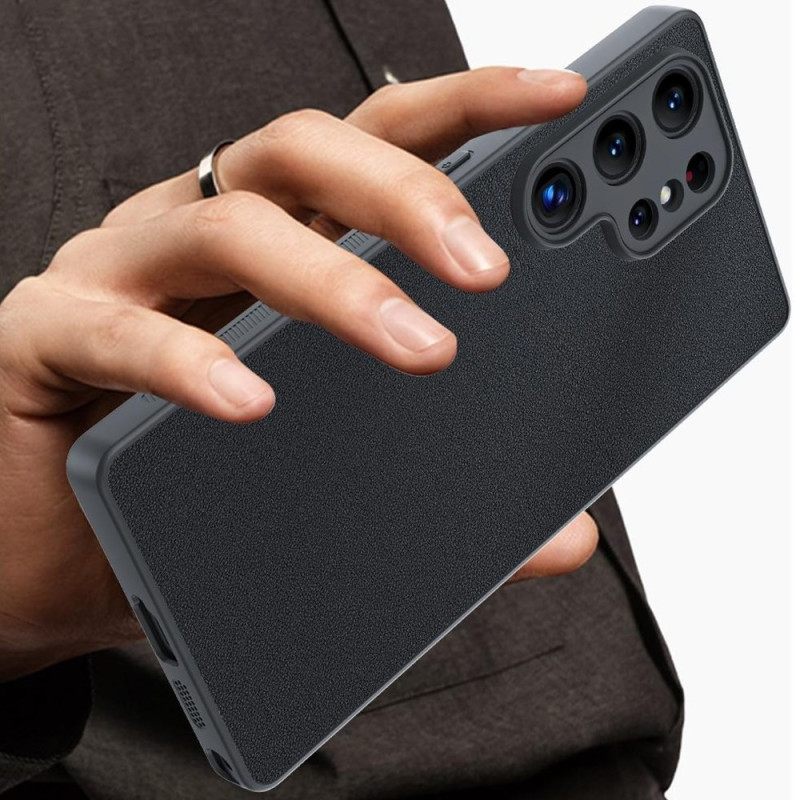 Κάλυμμα Samsung Galaxy S25 Ultra 5g Πλαστικό Και Τεχνητό Δέρμα Σιλικόνης