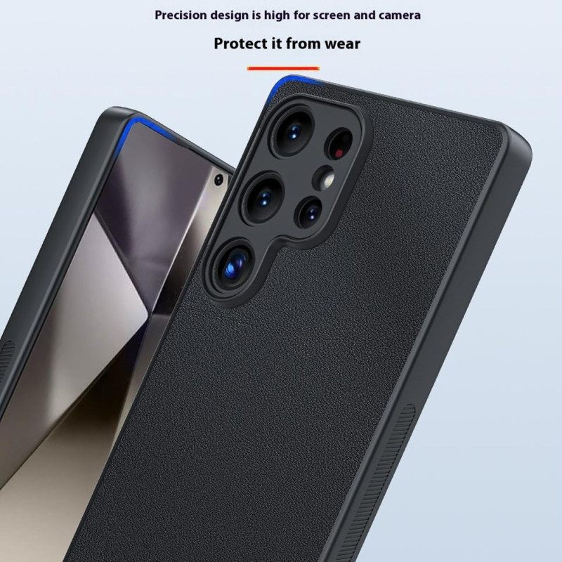 Κάλυμμα Samsung Galaxy S25 Ultra 5g Πλαστικό Και Τεχνητό Δέρμα Σιλικόνης