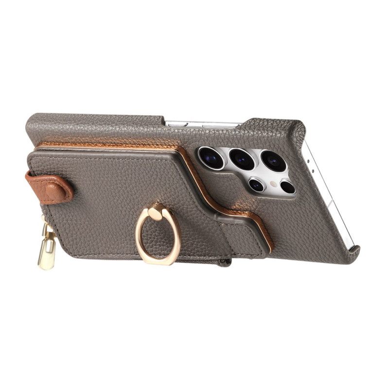 Κάλυμμα Samsung Galaxy S25 Ultra 5g Πορτοφόλι Από Τεχνητό Δέρμα