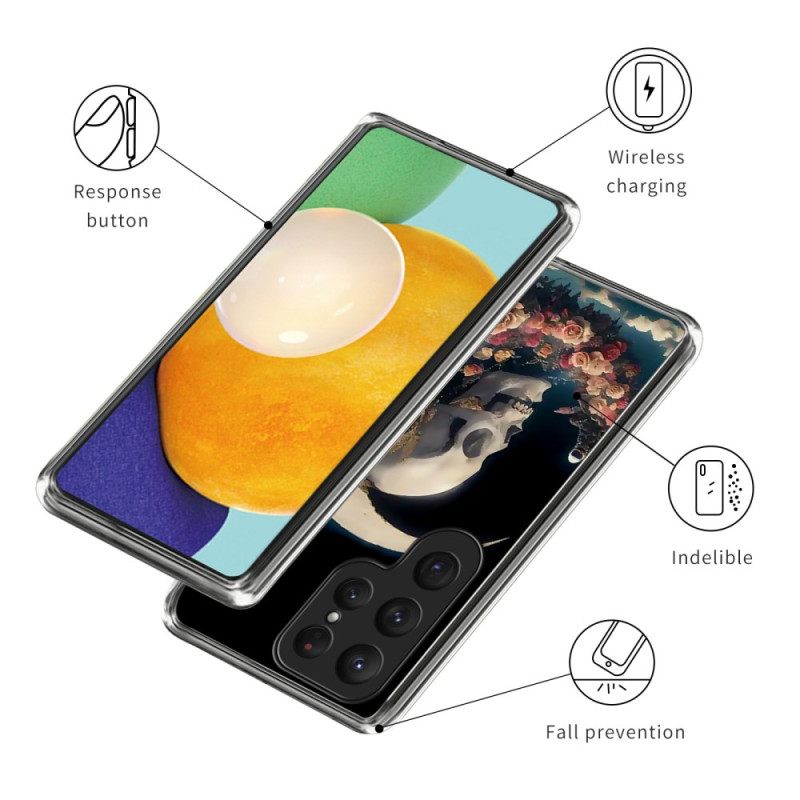 Κάλυμμα Samsung Galaxy S25 Ultra 5g Ροζ Νεκροκεφαλή