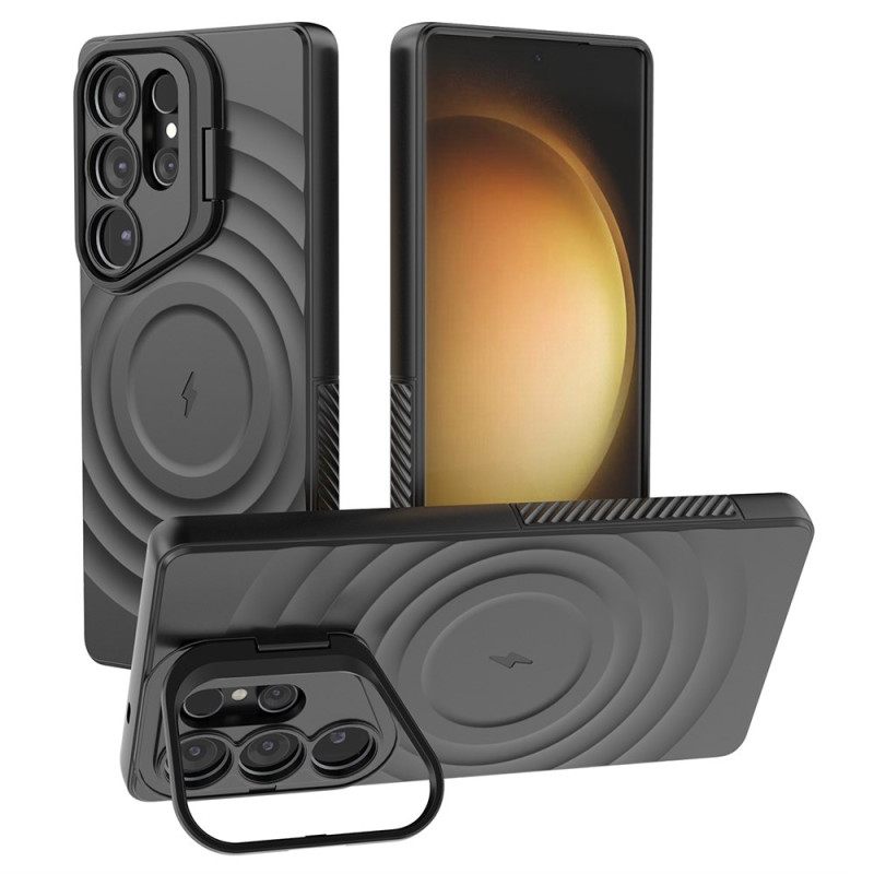 Κάλυμμα Samsung Galaxy S25 Ultra 5g Συμβατό Με Magsafe Κυματιστό Σχέδιο Με Βάση