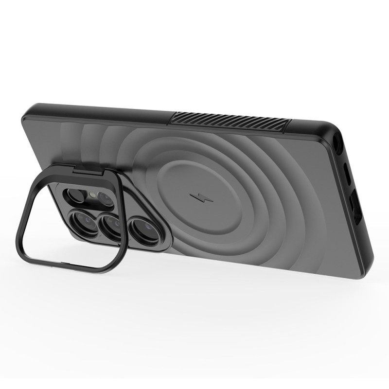 Κάλυμμα Samsung Galaxy S25 Ultra 5g Συμβατό Με Magsafe Κυματιστό Σχέδιο Με Βάση