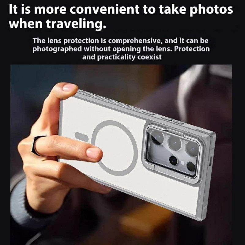 Κάλυμμα Samsung Galaxy S25 Ultra 5g Συμβατό Με Magsafe Ματ Σχεδιασμός Κατά Των Δακτυλικών Αποτυπωμάτων Με Βάση