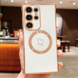 Κάλυμμα Samsung Galaxy S25 Ultra 5g Συμβατό Με Magsafe Σε Φιμέ Χρώμα Σιλικόνης