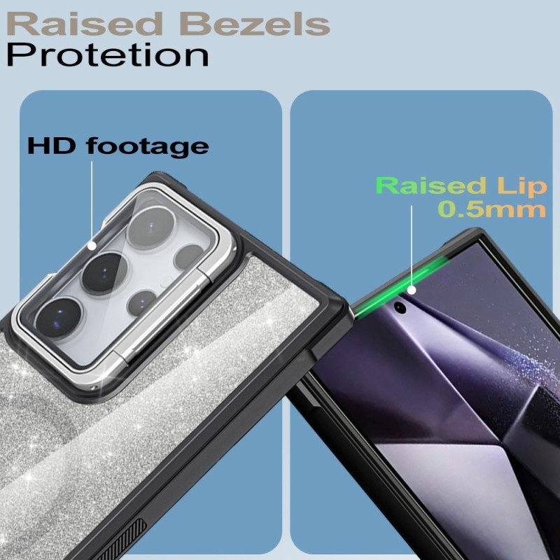 Κάλυμμα Samsung Galaxy S25 Ultra 5g Θήκες Κινητών Γκλίτερ Με Ενσωματωμένη Βάση