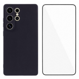 Κάλυμμα Samsung Galaxy S25 Ultra 5g Θήκες Κινητών Ματ Σιλικόνη Με Οθόνη Από Σκληρυμένο Γυαλί Προστατευτικό