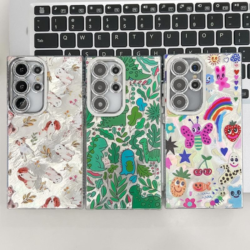 Κάλυμμα Samsung Galaxy S25 Ultra 5g Θήκες Κινητών Σχέδιο Με Προστατευτικό Φακού