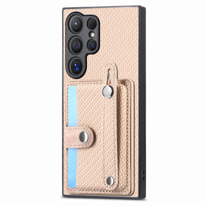 Κάλυμμα Samsung Galaxy S25 Ultra 5g Θήκες Κινητών Θήκη Καρτών Και Βάση Με Λουράκι