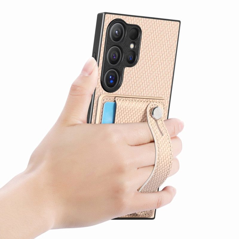 Κάλυμμα Samsung Galaxy S25 Ultra 5g Θήκες Κινητών Θήκη Καρτών Και Βάση Με Λουράκι