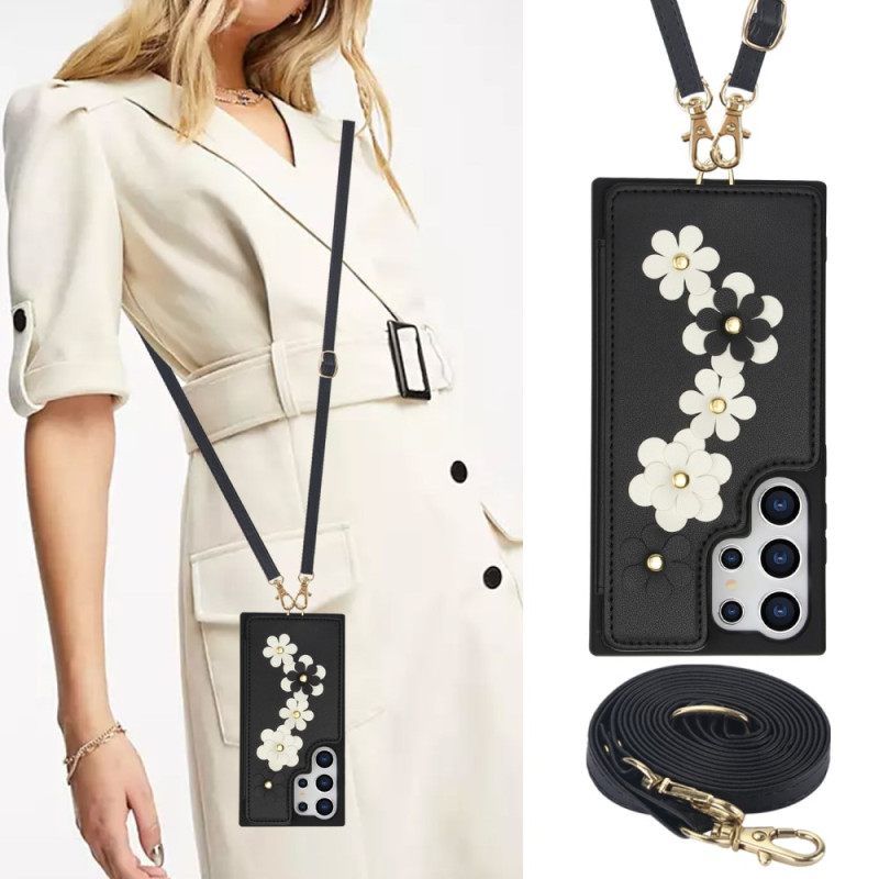 Κάλυμμα Samsung Galaxy S25 Ultra 5g Θήκη Καρτών Με Κορδόνι Και Ώμο Λουράκι