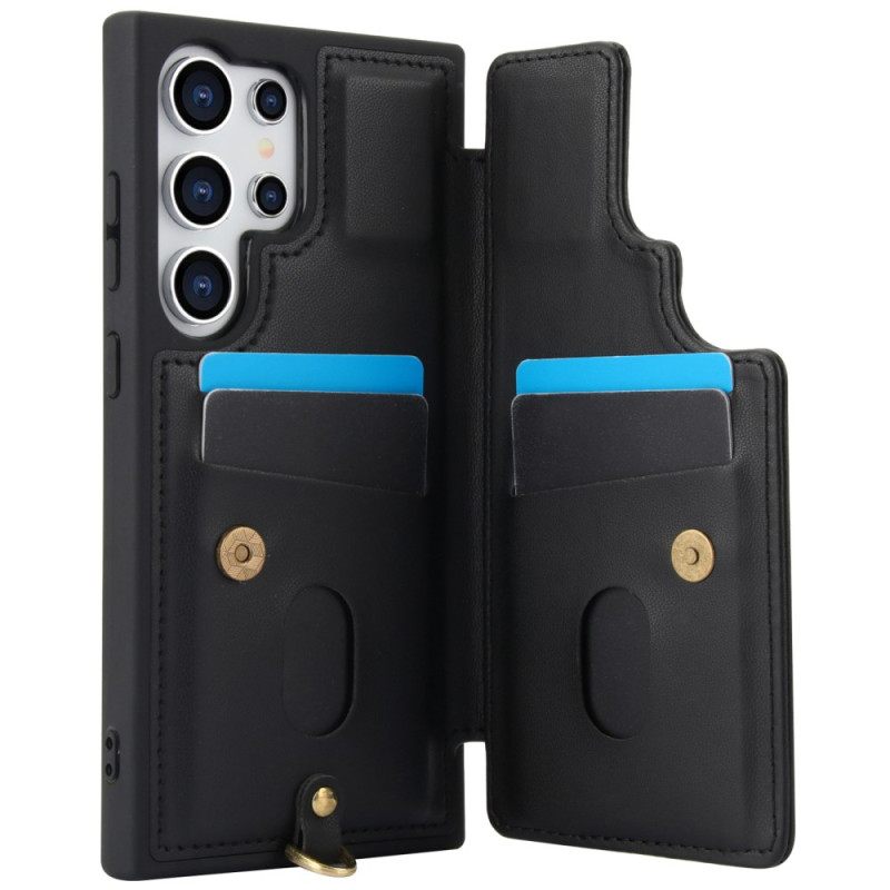 Κάλυμμα Samsung Galaxy S25 Ultra 5g Θήκη Καρτών Με Κορδόνι Και Ώμο Λουράκι