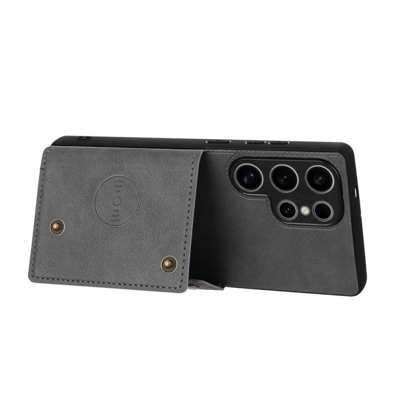 Κάλυμμα Samsung Galaxy S25 Ultra 5g Θήκη Καρτών Σε Ρετρό Στυλ Σιλικόνης