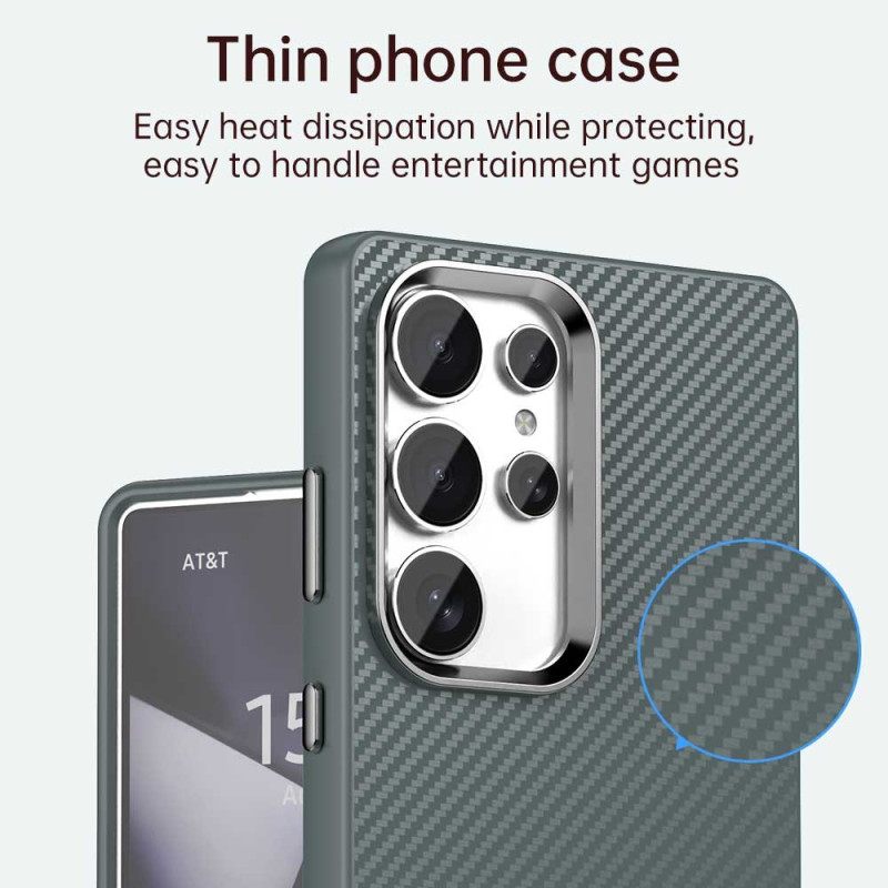 Κάλυμμα Samsung Galaxy S25 Ultra 5g Υφή Ινών Άνθρακα