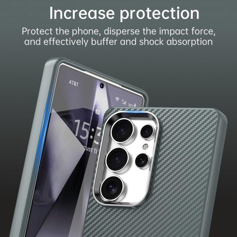 Κάλυμμα Samsung Galaxy S25 Ultra 5g Υφή Ινών Άνθρακα