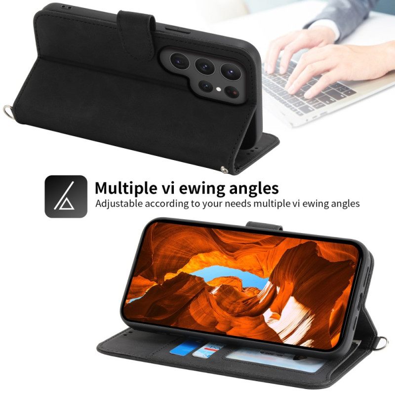 Θηκη Κινητου Samsung Galaxy S25 Ultra 5g Θήκες Κινητών Φλοράλ Μοτίβο Και Λουράκια