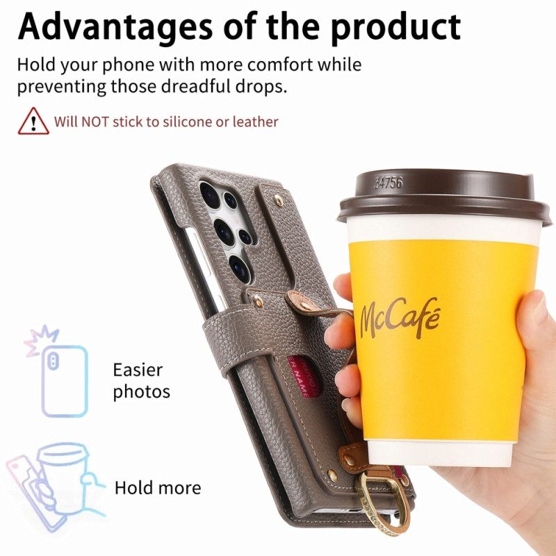 Θηκη Κινητου Samsung Galaxy S25 Ultra 5g Θήκες Κινητών Πορτοφόλι Με Προστασία Rfid Με Θήκη Και Θήκη Δαχτυλιδιού