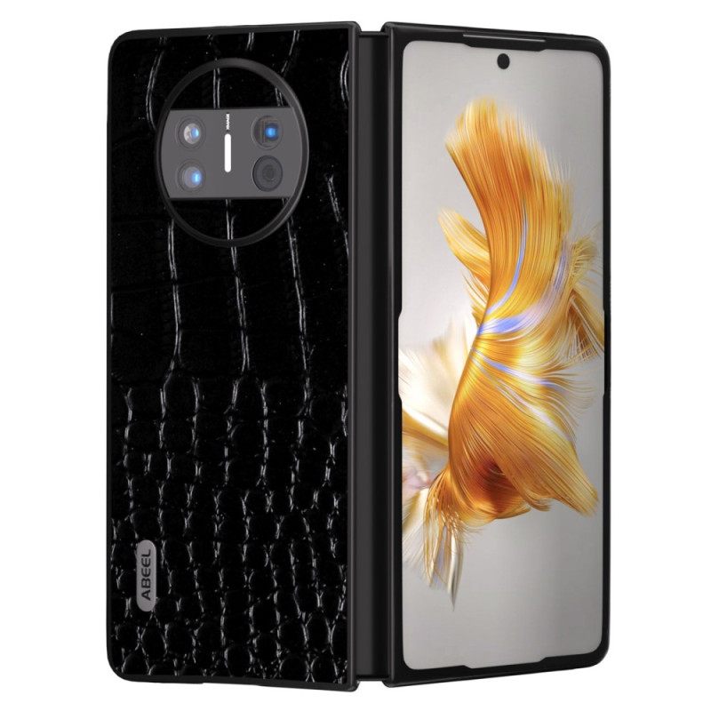 Κάλυμμα Huawei Mate X3 Γνήσιο Στυλ Κροκόδειλου Abeel Σιλικόνης