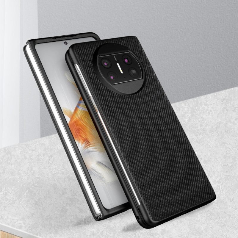 Κάλυμμα Huawei Mate X3 Υφαντό Δερμάτινο Στυλ Σιλικόνης